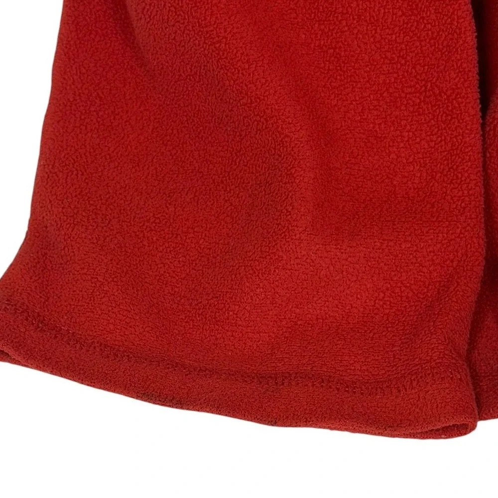 The North Face Men's XL Red Fleece Quarter Zip Pullover Sweater Jacket